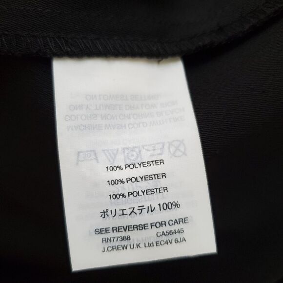 🦋 J.CREW 🦋 Tiered Bell-Sleeve Drapey Crepe Top - [Size 0, Black] - Picture 13 of 14